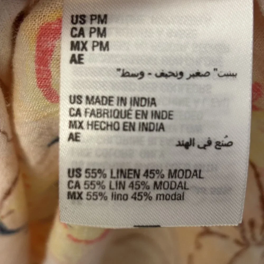 Style & Co. Floral Print Long Sleeve Button-Front Midi Dress Petite Medium - Picture 15 of 15